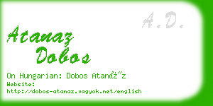 atanaz dobos business card